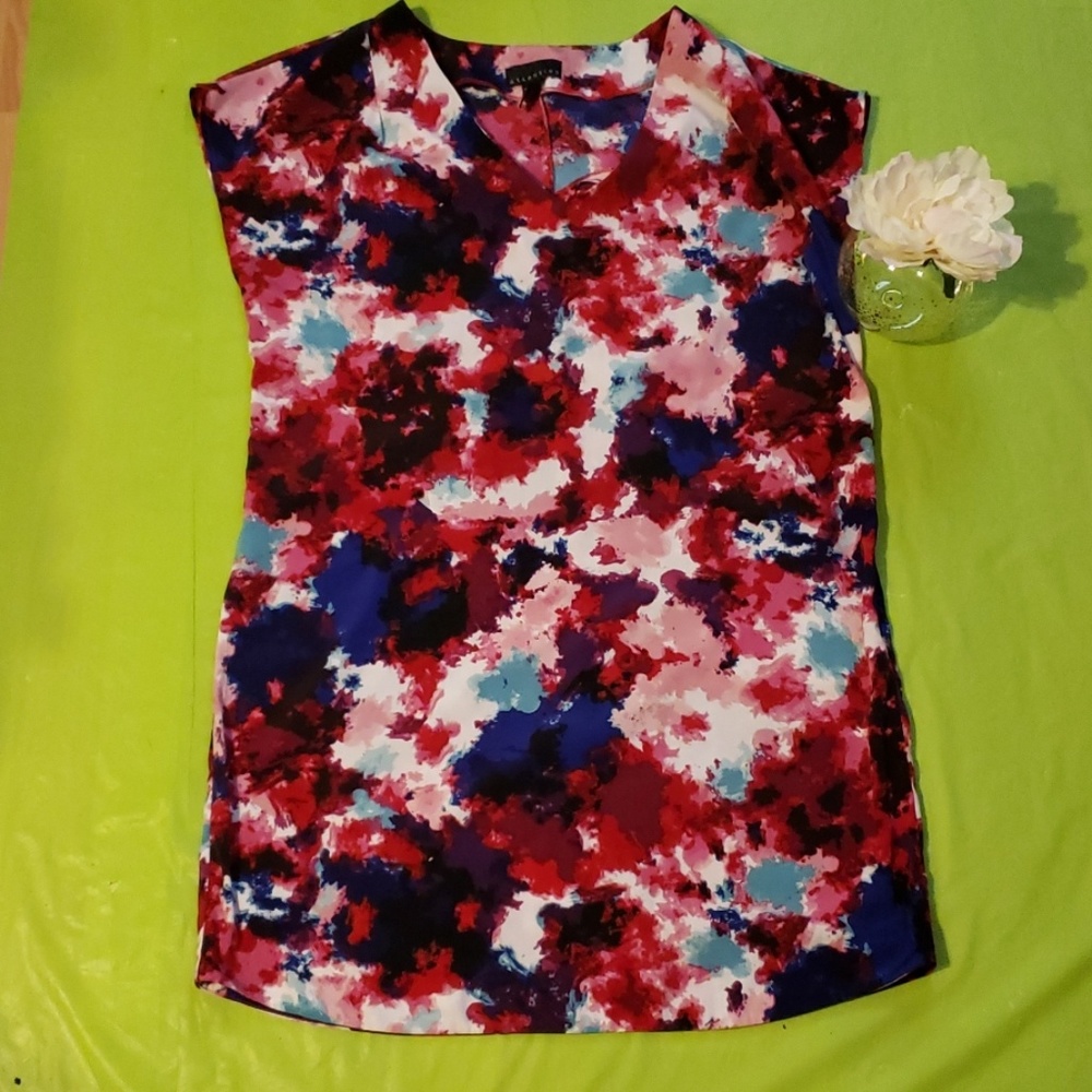 Attention watercolor sheath dress